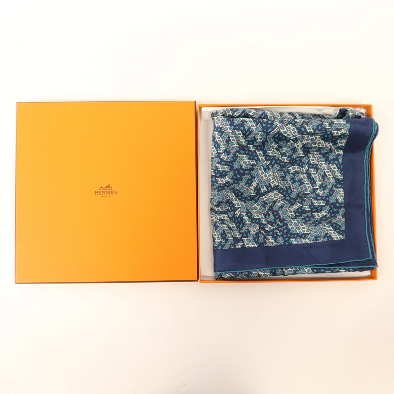 HERMES 絲質Scarf絲巾-9