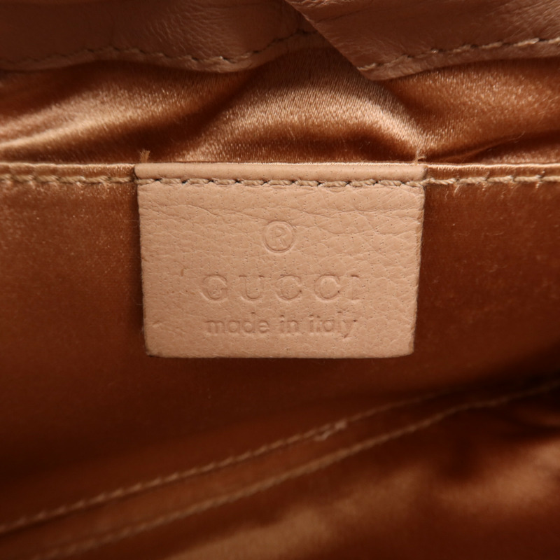 GUCCI 牛皮皮革Clutch Bag銀扣手拿包-5