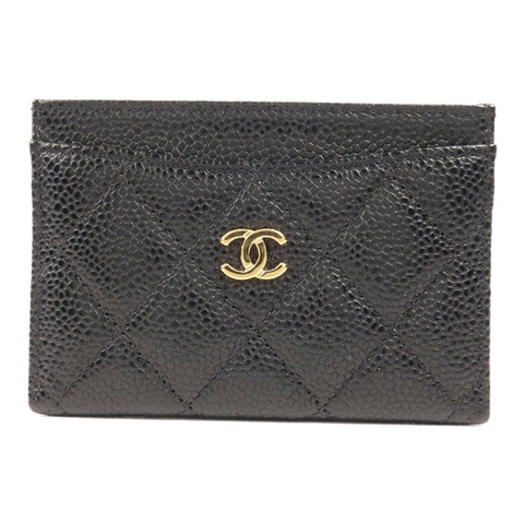 CHANEL 牛皮皮革Card Case金扣卡片套