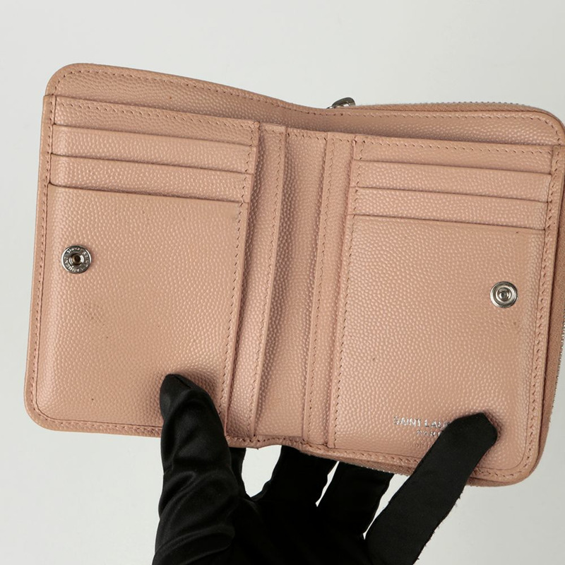 SAINT LAURENT 緊湊型拉鍊皮夾-11