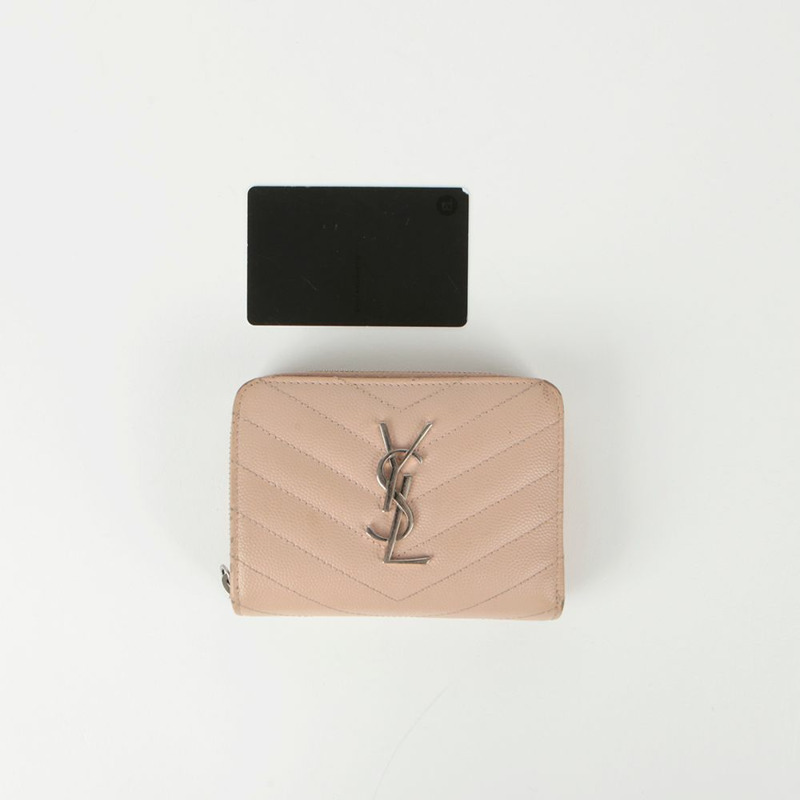 SAINT LAURENT 緊湊型拉鍊皮夾-15
