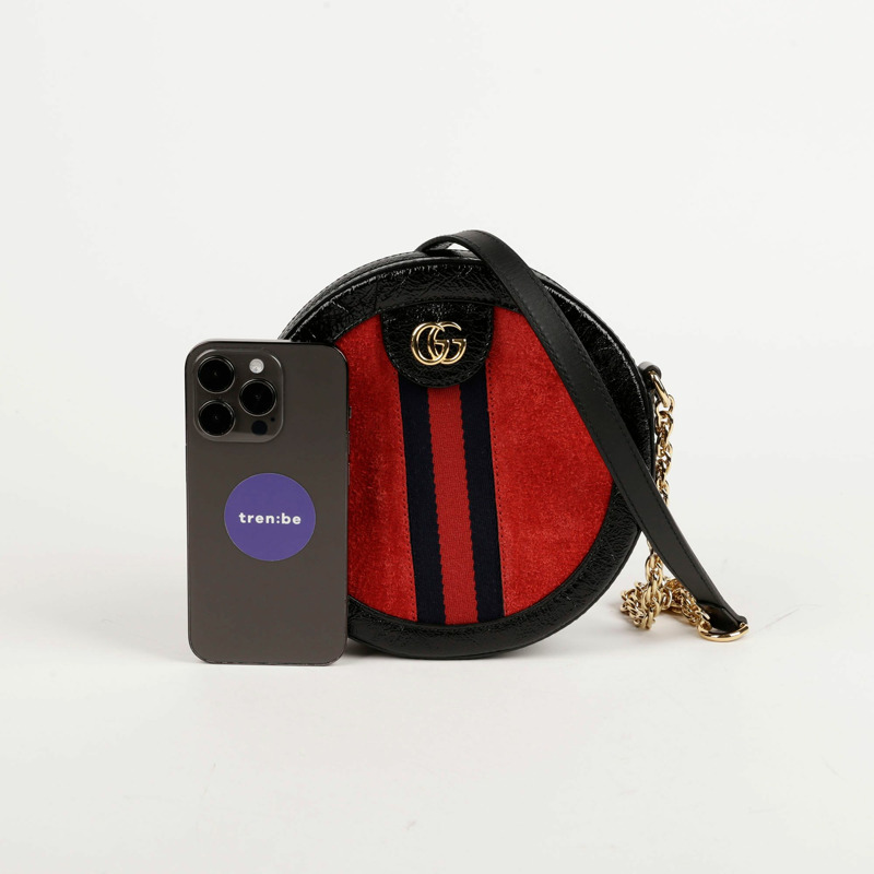 GUCCI Ophidia 迷你 GG 圓形肩斜背包 550618-7