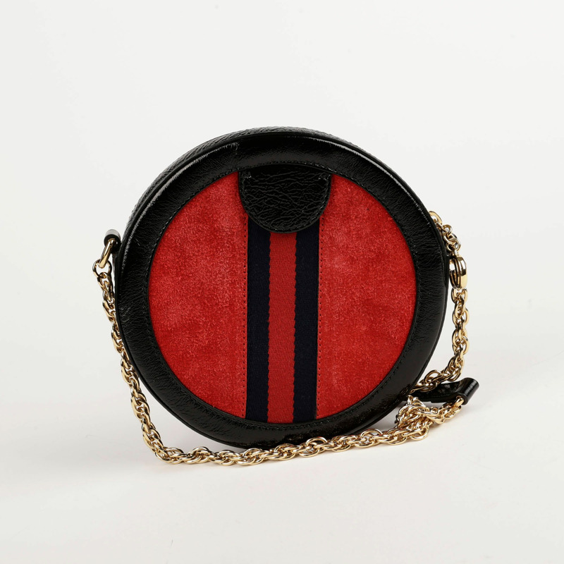 【包稅】GUCCI Ophidia 迷你 GG 圓形肩斜背包 550618-4