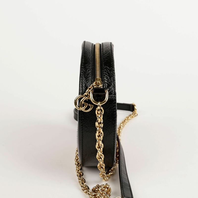 【包稅】GUCCI Ophidia 迷你 GG 圓形肩斜背包 550618-5