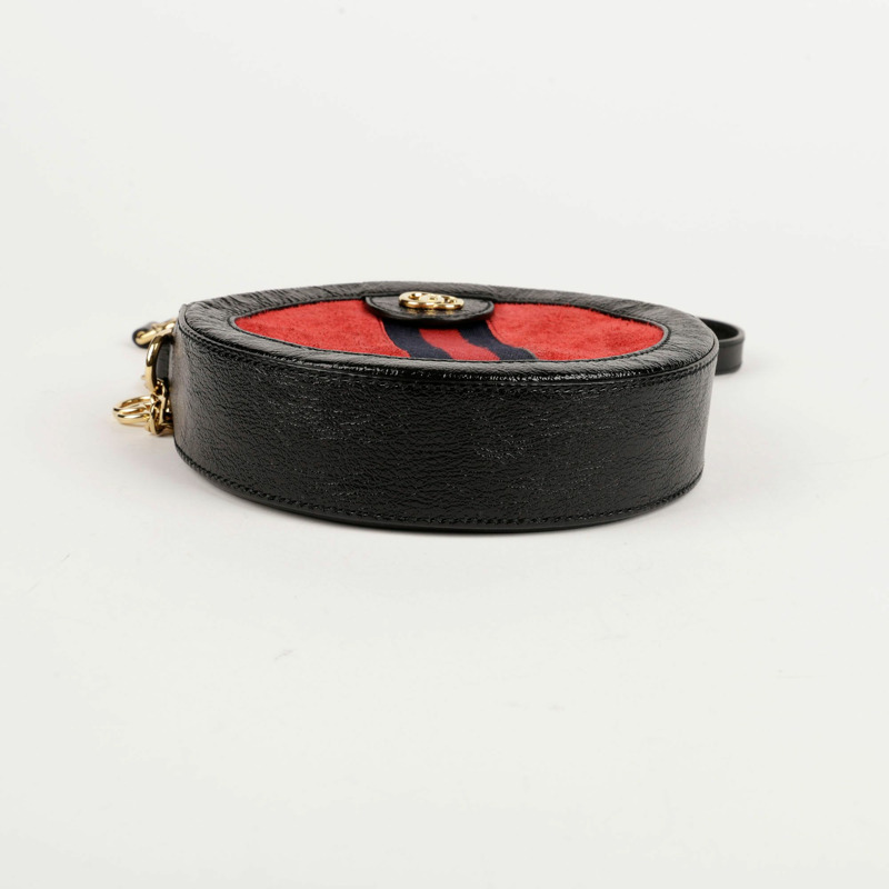 【包稅】GUCCI Ophidia 迷你 GG 圓形肩斜背包 550618-6