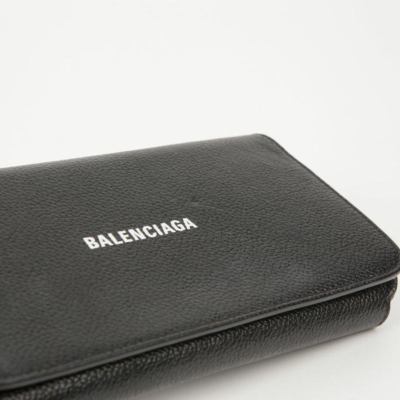 BALENCIAGA 標誌鏈條皮夾斜背包-5