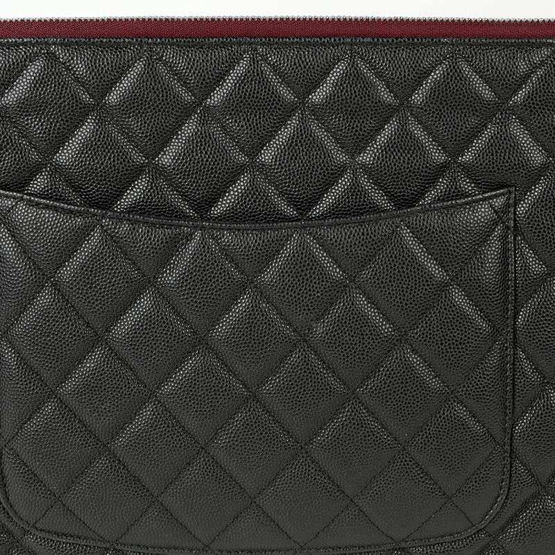 CHANEL Caviar Skin 經典大手拿包 A82552-4