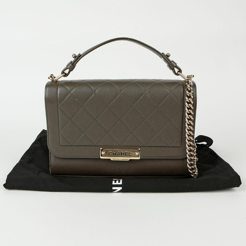 CHANEL Label Click 中型托特單肩包