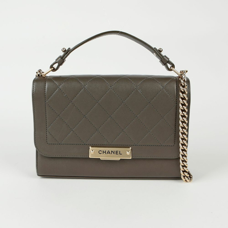 CHANEL Label Click 中型托特單肩包-1