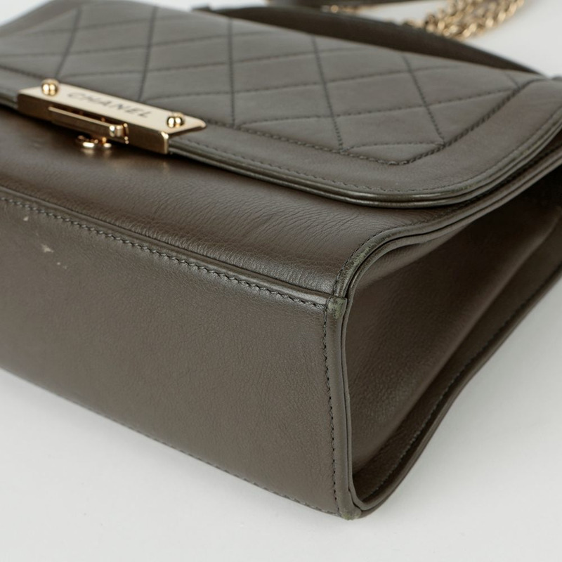 CHANEL Label Click 中型托特單肩包-9
