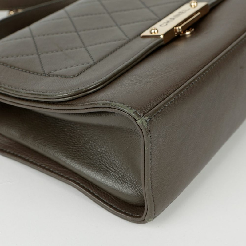 CHANEL Label Click 中型托特單肩包-10