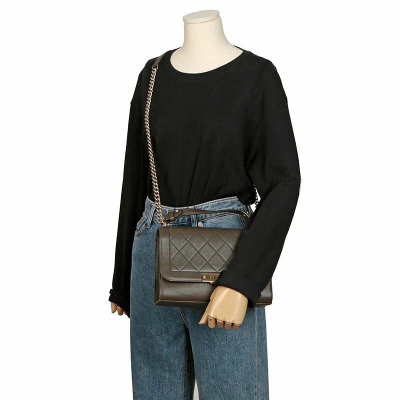 CHANEL Label Click 中型托特單肩包-15