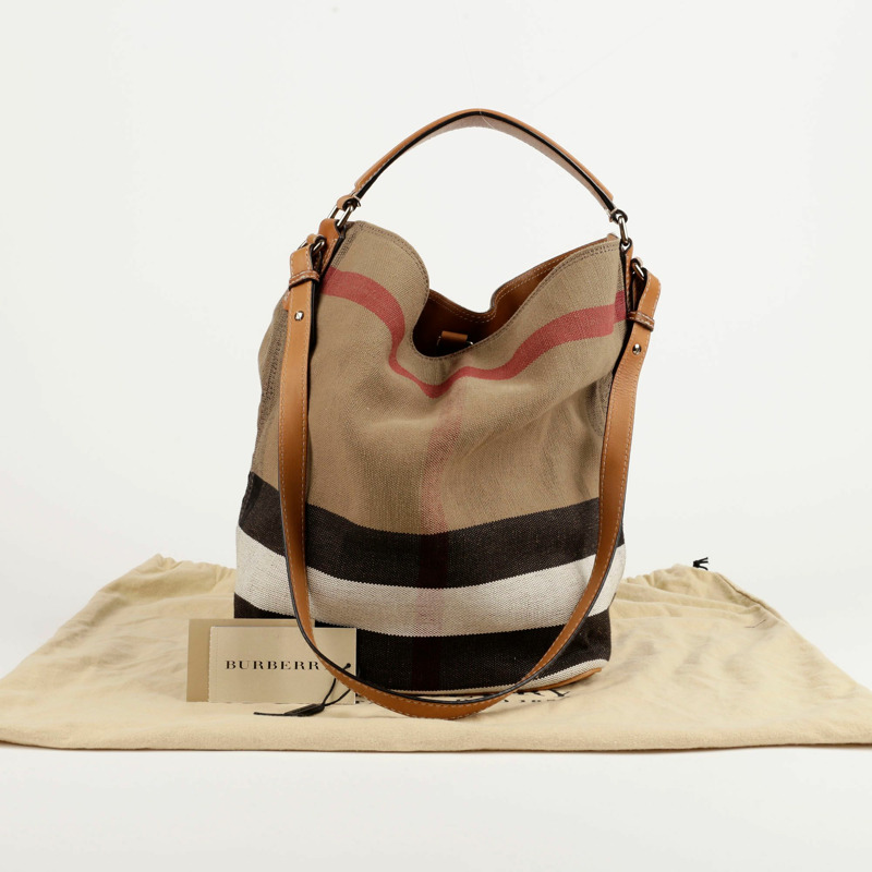 BURBERRY Ashby Hobo 中型托特單肩包-0
