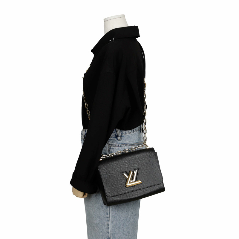 LOUIS VUITTON Twist MM 吊飾單肩包-9