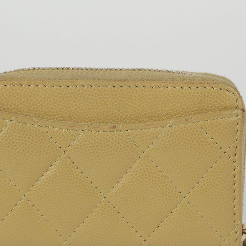 CHANEL Caviar Skin 經典拉鍊零錢包 AP0216-4