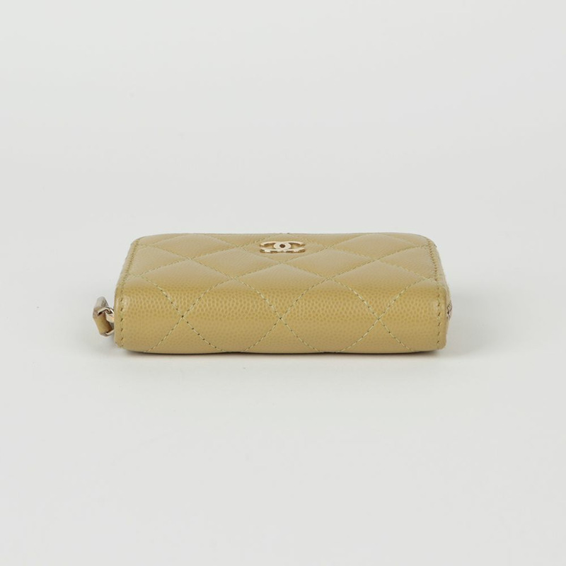 CHANEL Caviar Skin 經典拉鍊零錢包 AP0216-6