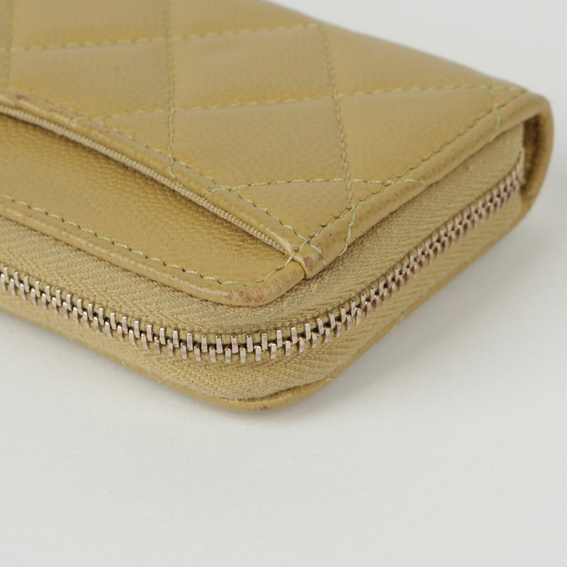 CHANEL Caviar Skin 經典拉鍊零錢包 AP0216-11