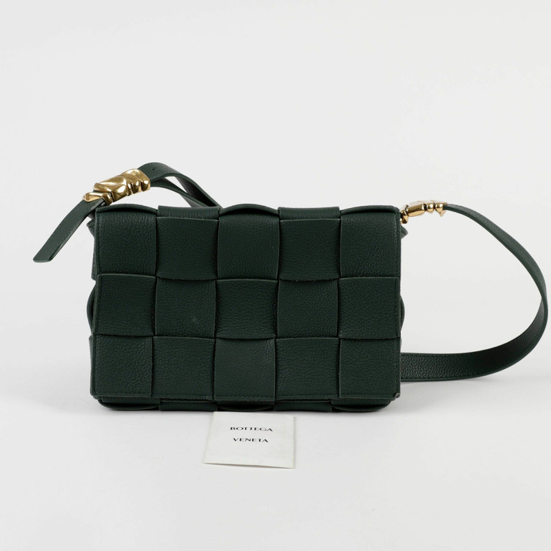 BOTTEGA VENETA Intrecciato 盒式單肩斜背包-0