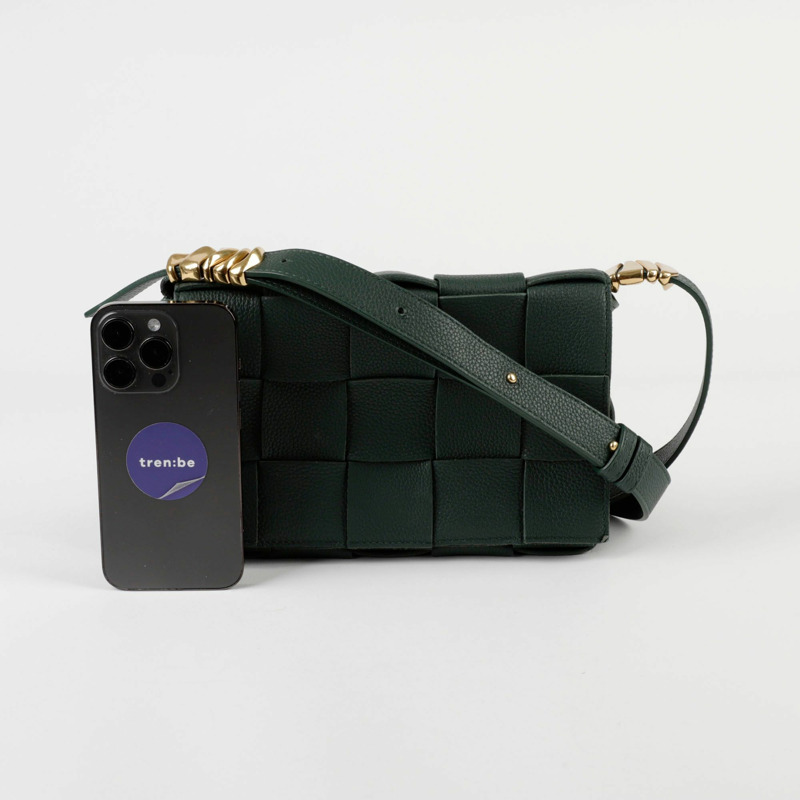 BOTTEGA VENETA Intrecciato 盒式單肩斜背包-8