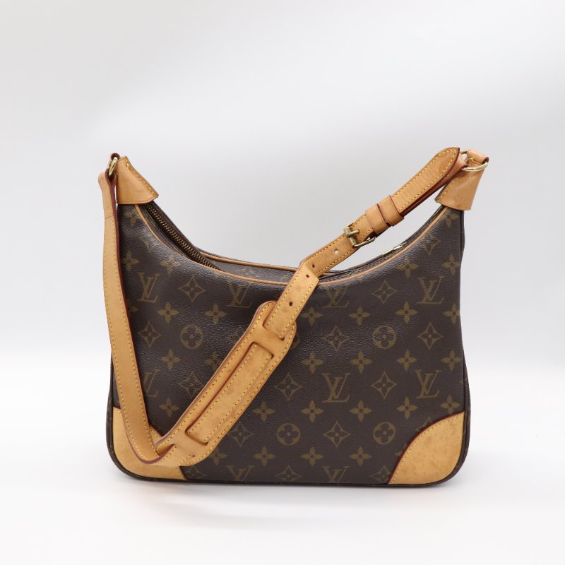 Louis Vuitton 路易威登 復古 小號 牛角包 棕色花紋 單肩包-2
