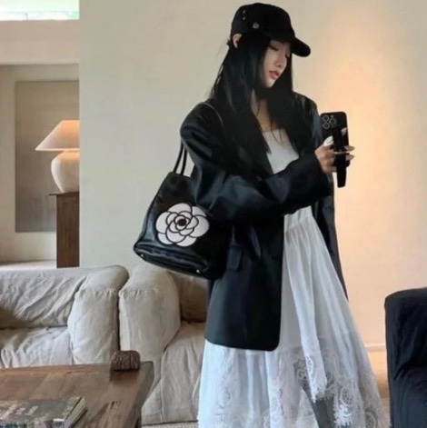 Chanel 山茶花托特單肩包-4