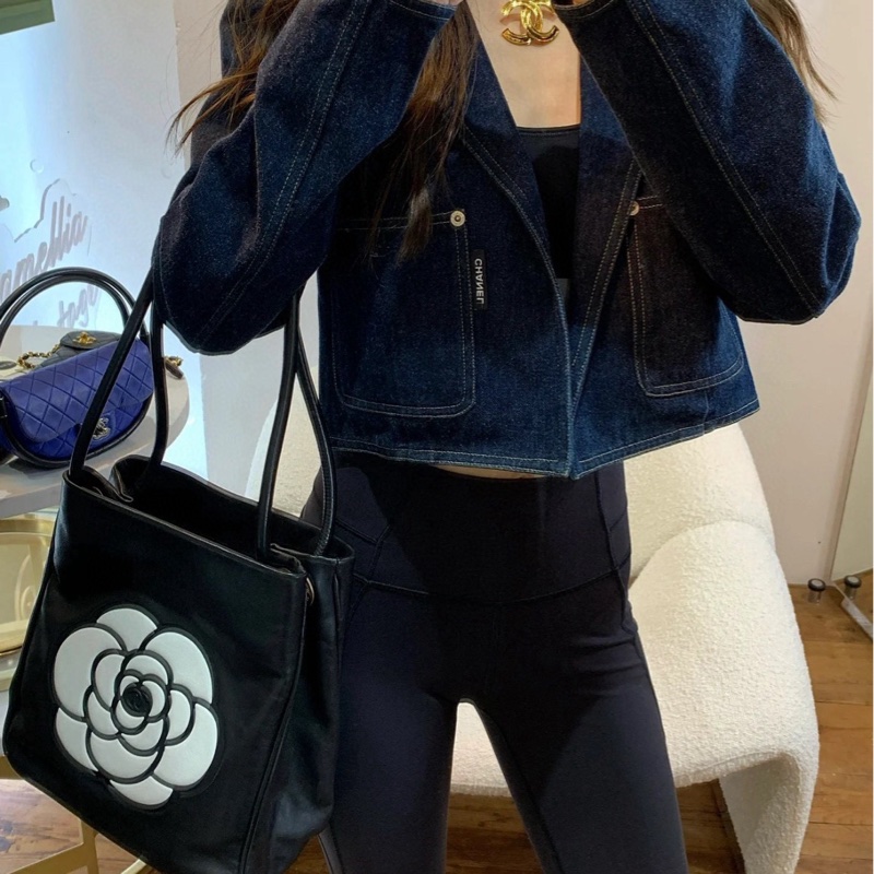 Chanel 山茶花托特單肩包-5
