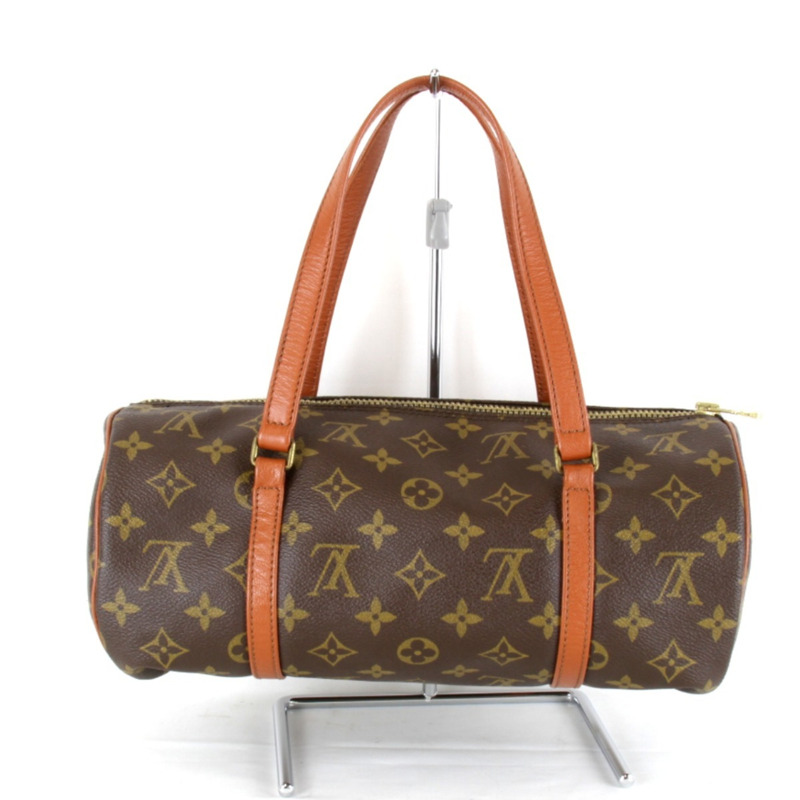 LOUIS VUITTON Papillon Mini Boss 包 M51365 手提包 Monogram 帆布 棕色 女款-1