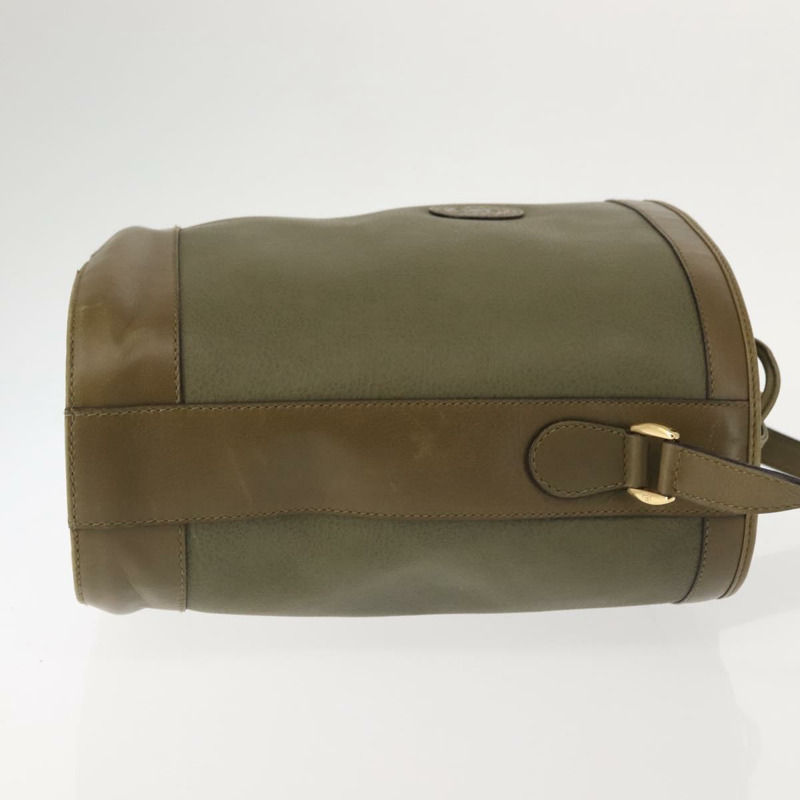 【日本直送】GUCCI 單肩包 皮革 卡其色 金色 正品 gh834-2