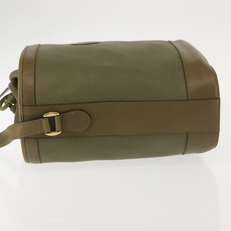 【日本直送】GUCCI 單肩包 皮革 卡其色 金色 正品 gh834-3