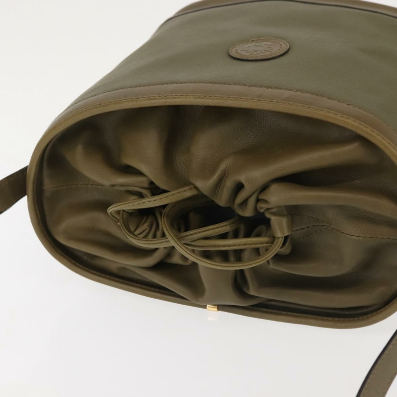 【日本直送】GUCCI 單肩包 皮革 卡其色 金色 正品 gh834-5