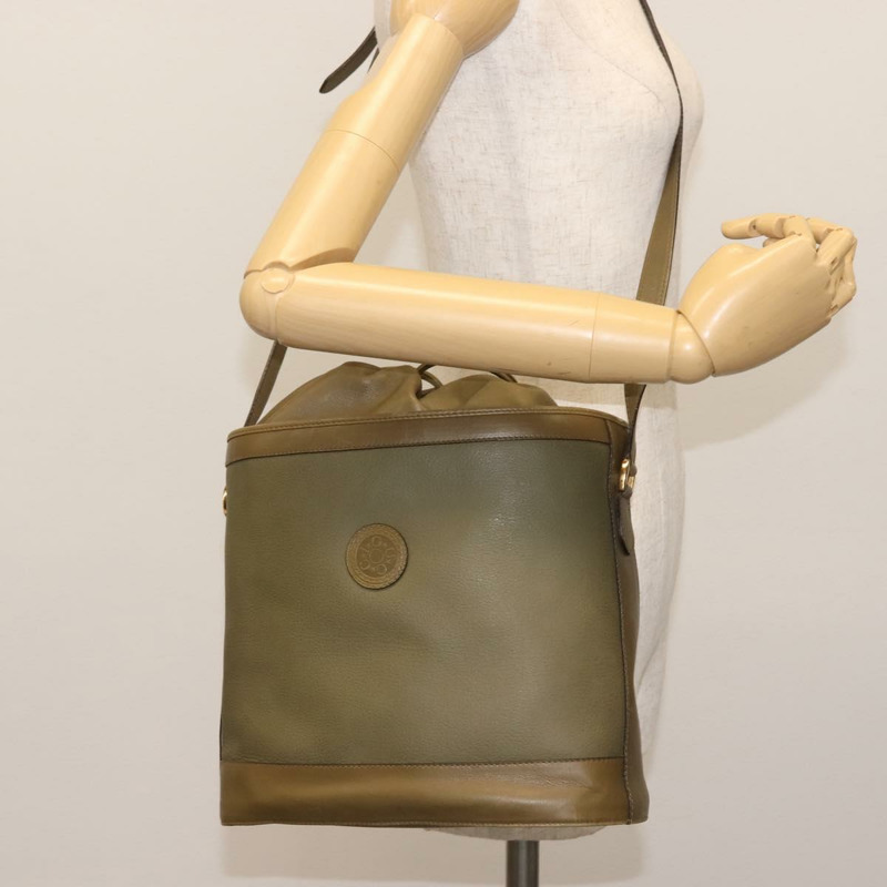 【日本直送】GUCCI 單肩包 皮革 卡其色 金色 正品 gh834-21