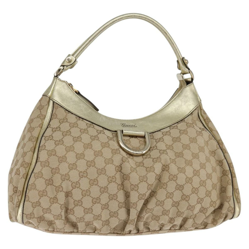 【日本直送】GUCCI GG帆布Abbey單肩包 米色 金色 189833 正品 144659-0