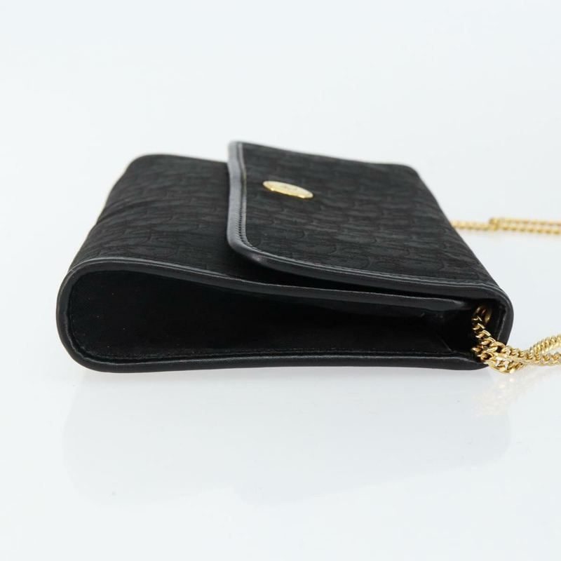 【日本直送】Christian Dior Trotter 帆布鏈條單肩包 黑金 正品 144628-2