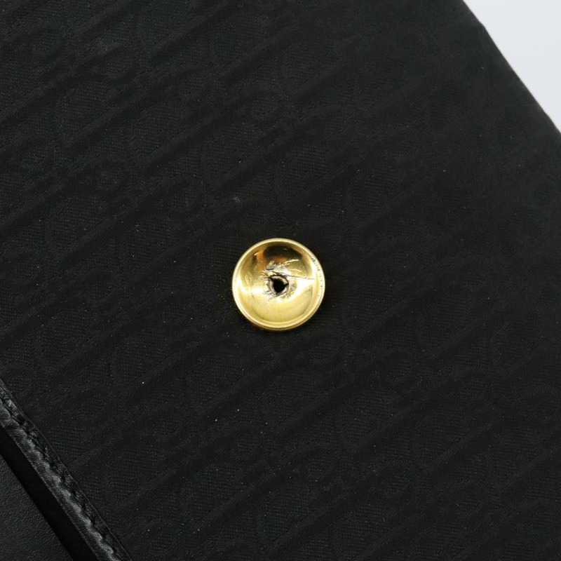 【日本直送】Christian Dior Trotter 帆布鏈條單肩包 黑金 正品 144628-9