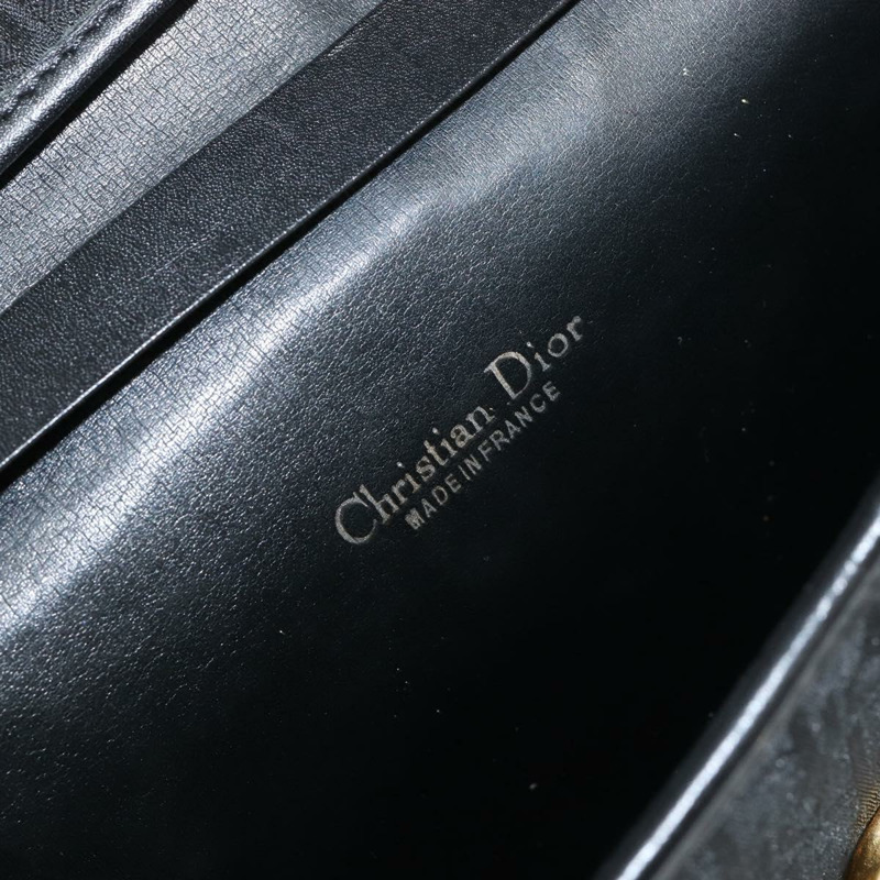 【日本直送】Christian Dior Trotter 帆布鏈條單肩包 黑金 正品 144628-18