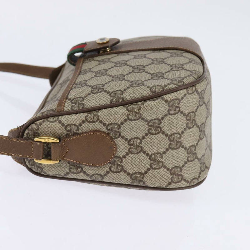 【日本直送】GUCCI GG Supreme Web Sherry Line 單肩包 PVC 米色 56 02 032 正品 145478-2
