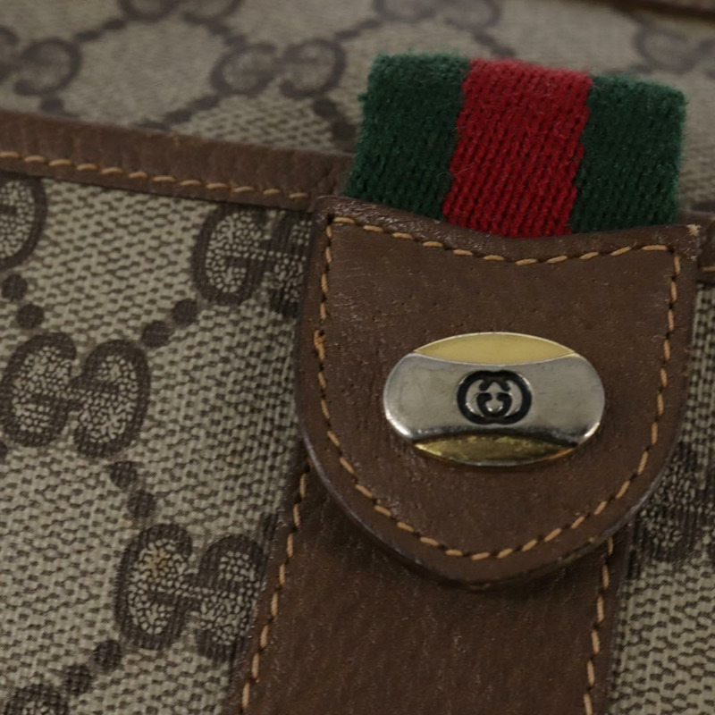 【日本直送】GUCCI GG Supreme Web Sherry Line 單肩包 PVC 米色 56 02 032 正品 145478-16