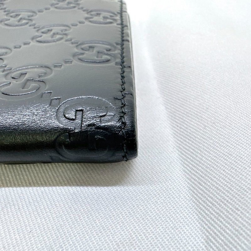 GUCCI 雙G LOGO壓紋男士短夾-13