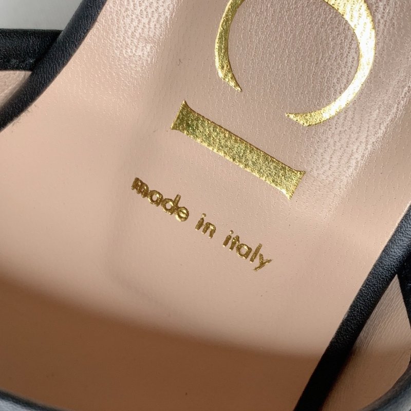 GUCCI 雙G老花涼拖鞋-7