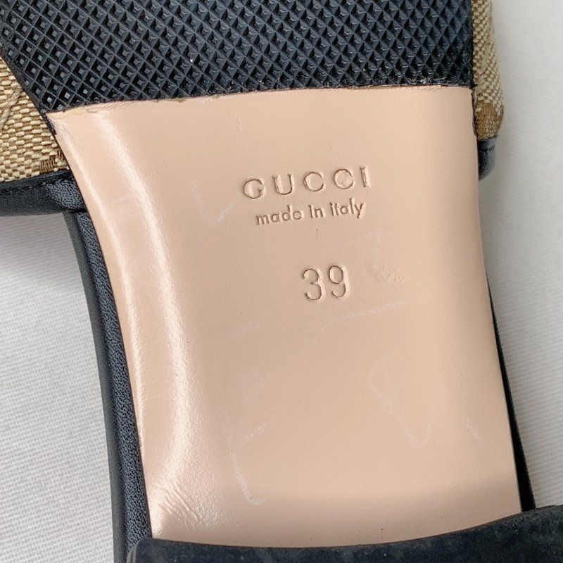 GUCCI 雙G老花涼拖鞋-8