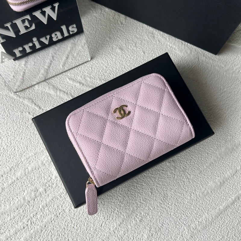 Chanel 粉色零錢包-0