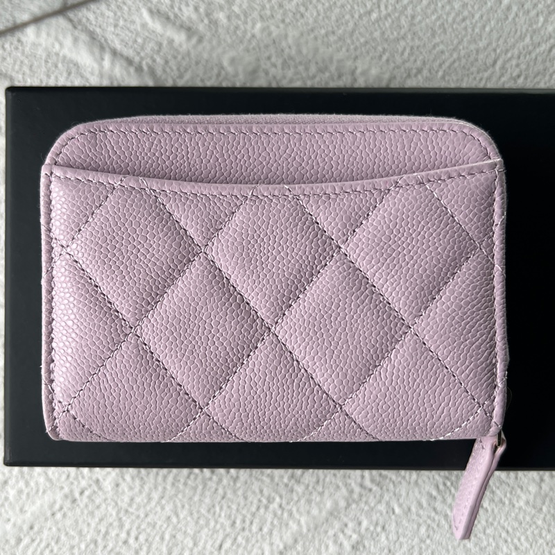 Chanel 粉色零錢包-1