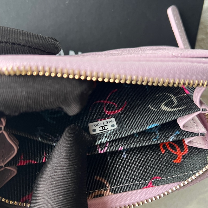 Chanel 粉色零錢包-9