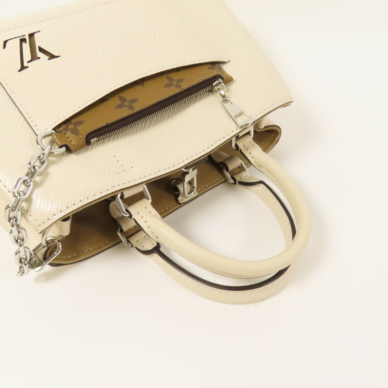 LOUIS VUITTON Epi Marelle Tote銀扣手挽肩背兩用袋-5