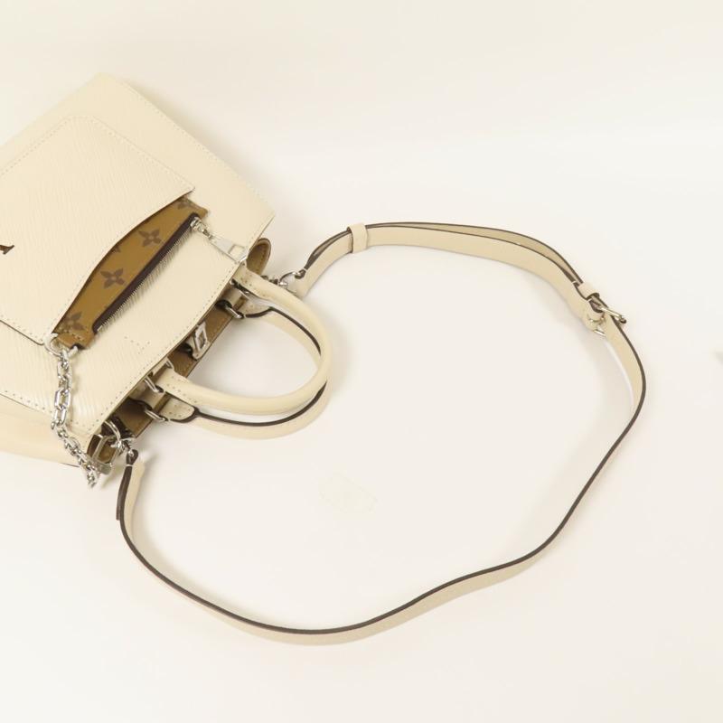 LOUIS VUITTON Epi Marelle Tote銀扣手挽肩背兩用袋-6
