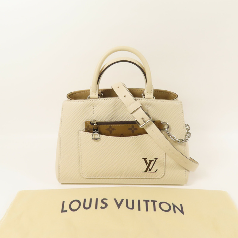 LOUIS VUITTON Epi Marelle Tote銀扣手挽肩背兩用袋-11