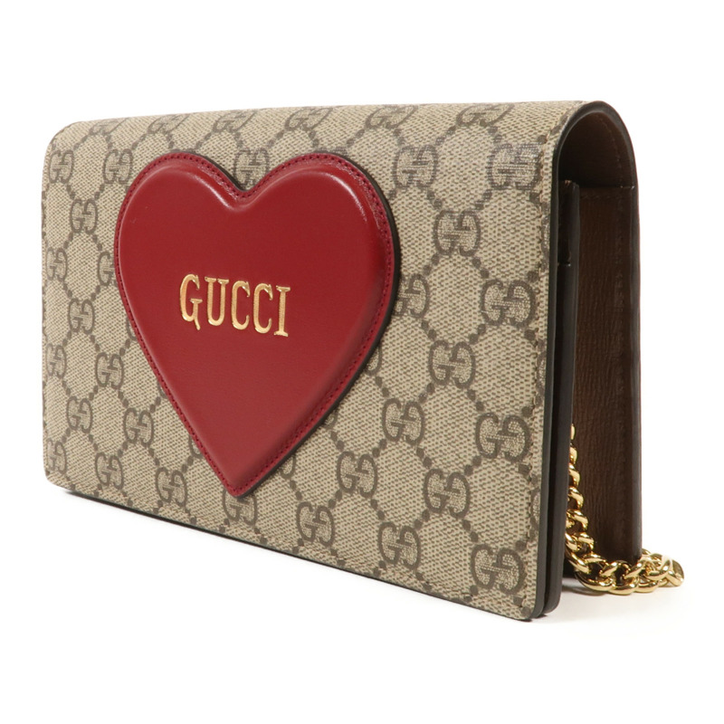GUCCI 牛皮皮革Shoulder Bag金扣肩背袋-2