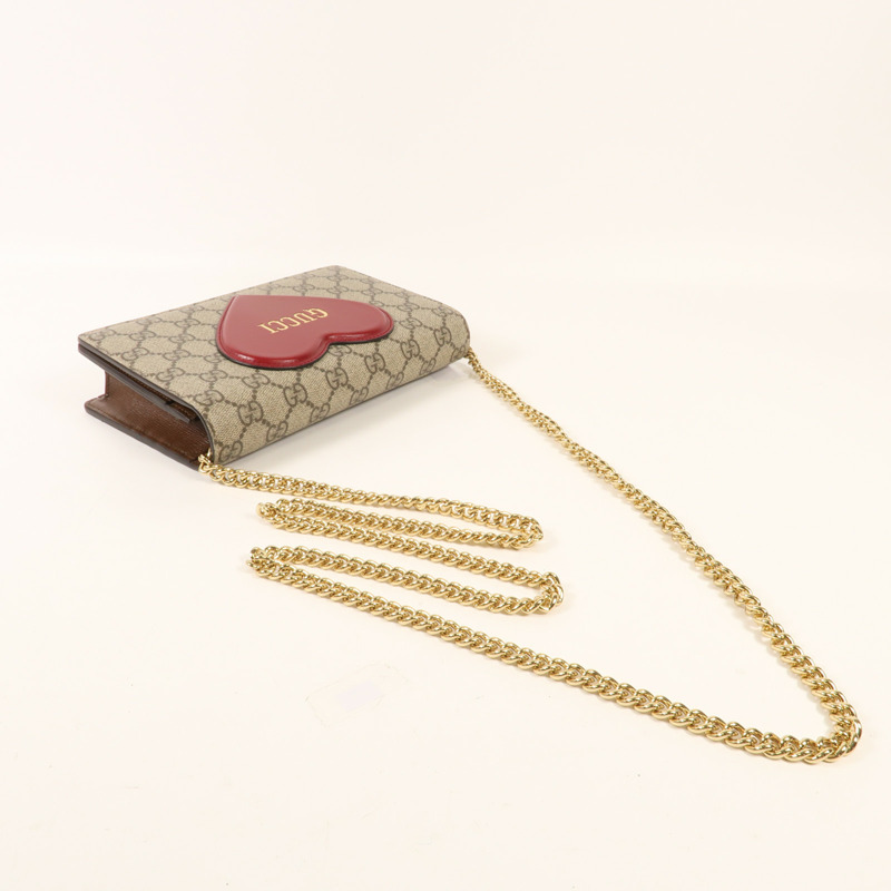 GUCCI 牛皮皮革Shoulder Bag金扣肩背袋-4