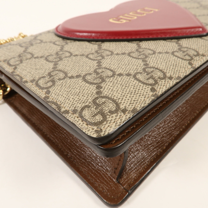 GUCCI 牛皮皮革Shoulder Bag金扣肩背袋-5