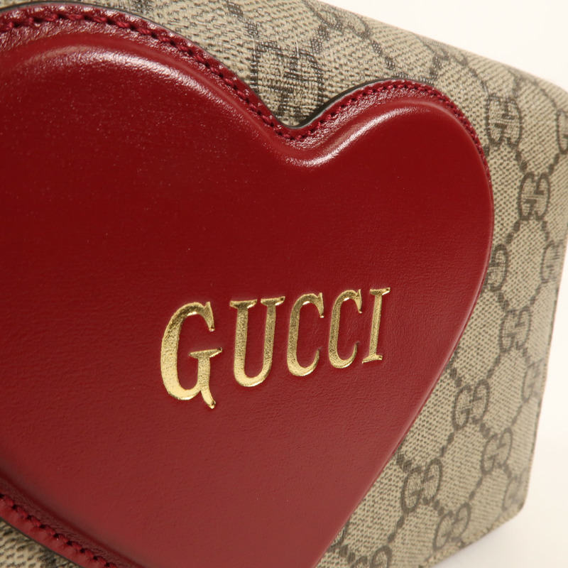 GUCCI 牛皮皮革Shoulder Bag金扣肩背袋-9